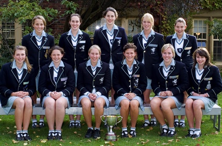 1st Girls Tennis Team, 2005 APS Premiers.